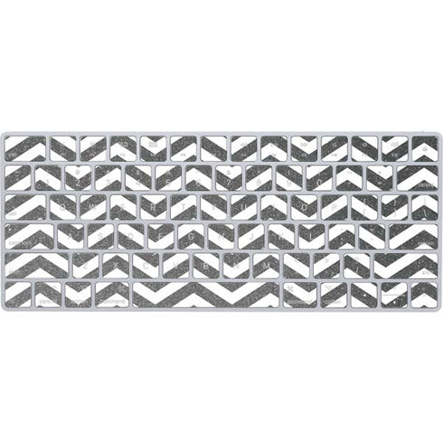 Silver Chevron Magic Keyboard Skin