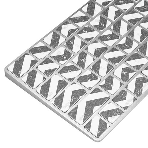 Silver Chevron Magic Keyboard Skin