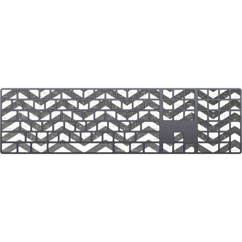 Silver Chevron Magic Keyboard with Numeric Keypad Skin