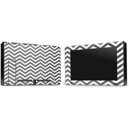 Silver Chevron Nintendo Switch Bundle Skin
