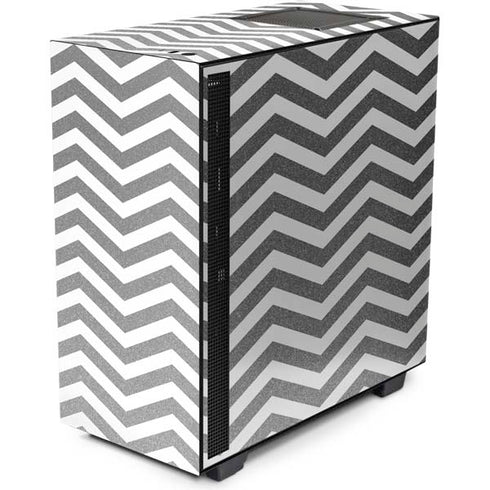Silver Chevron NZXT H510 Compact ATX Mid-Tower Case Skin