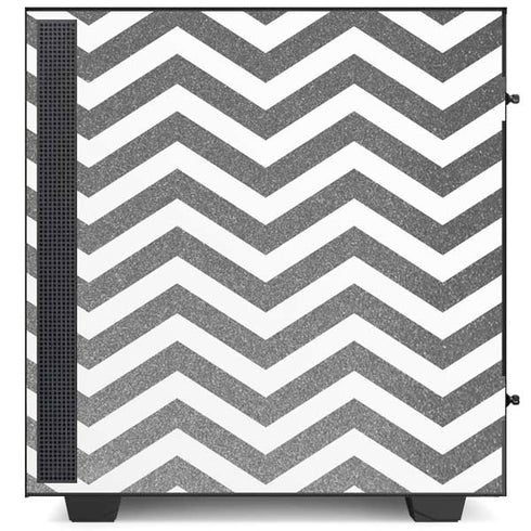 Silver Chevron NZXT H510 Compact ATX Mid-Tower Case Skin