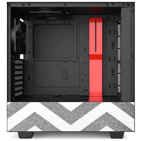 Silver Chevron NZXT H510 Compact ATX Mid-Tower Case Skin