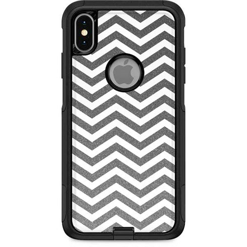 Silver Chevron Otterbox Commuter iPhone Skin