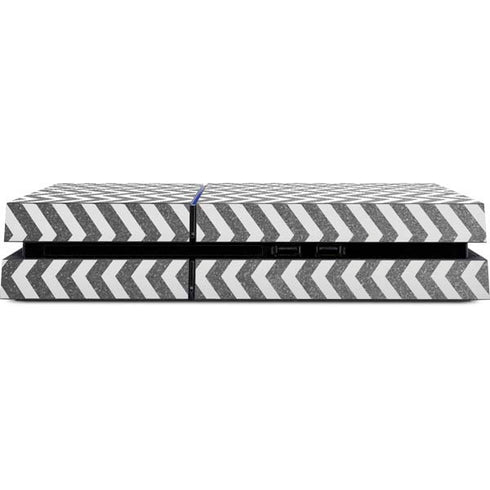 Silver Chevron PS4 Console Skin