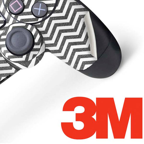 Silver Chevron PS4 Controller Skin