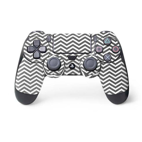Silver Chevron PS4 Controller Skin