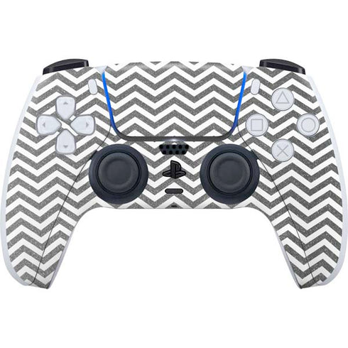 Silver Chevron PS5 Controller Skin