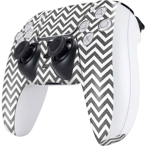Silver Chevron PS5 Controller Skin