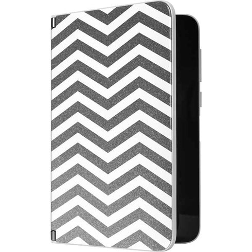Silver Chevron Surface Duo Skin