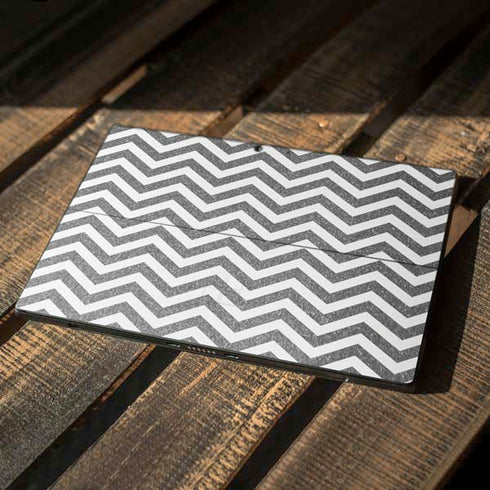 Silver Chevron Surface Pro 7 Skin
