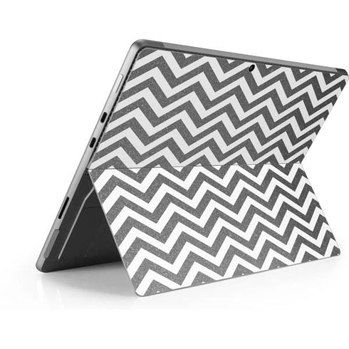 Silver Chevron Surface Pro 8 Skin