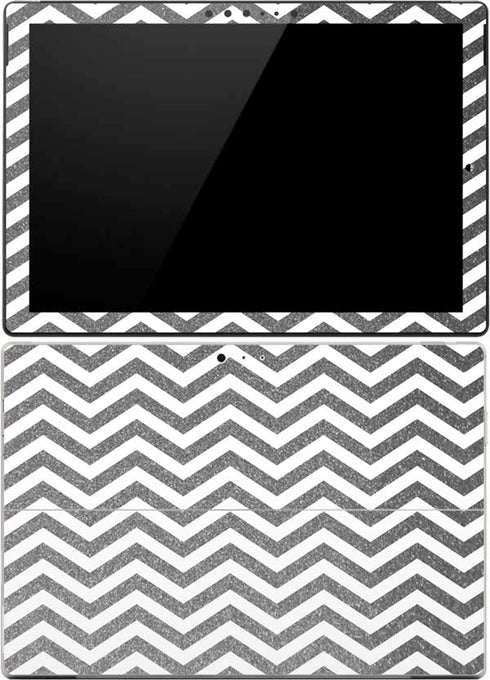 Silver Chevron Surface Pro (2017) Skin