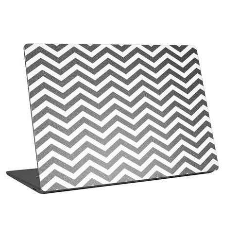 Silver Chevron Universal Laptop 12in (9.8 x 6.8in) Skin