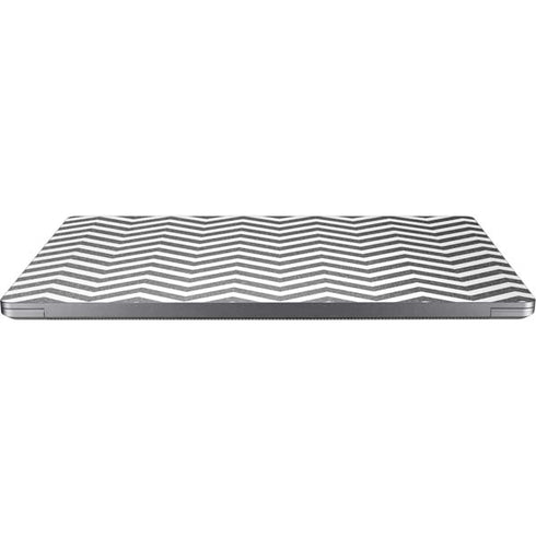 Silver Chevron Universal Laptop 17in (13.8 x 10in) Skin
