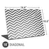 Silver Chevron Universal Laptop 18in (14.6 x 10.6in) Skin