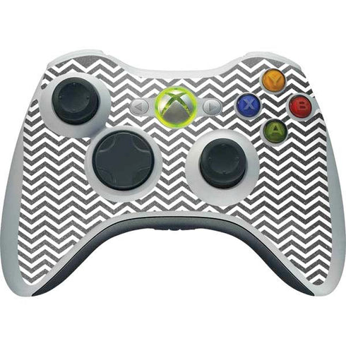 Silver Chevron Xbox 360 Wireless Controller Skin