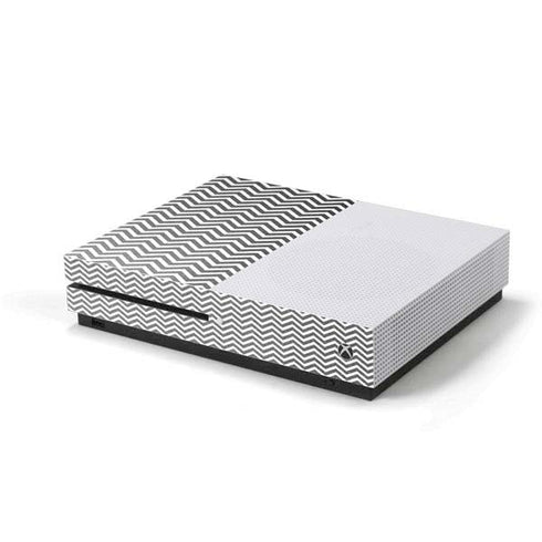 Silver Chevron Xbox One S Console Skin