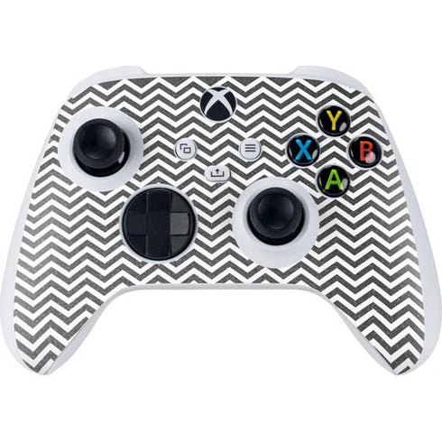 Silver Chevron Xbox Series S Controller Skin