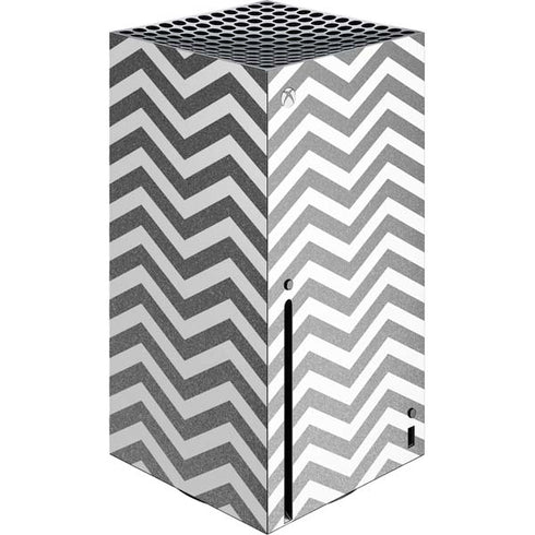 Silver Chevron Xbox Series X Console Skin