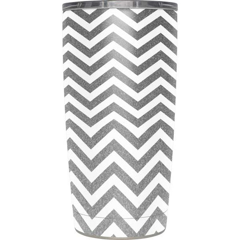 Silver Chevron Yeti 20oz Tumbler Skin