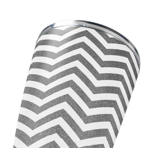 Silver Chevron Yeti 20oz Tumbler Skin
