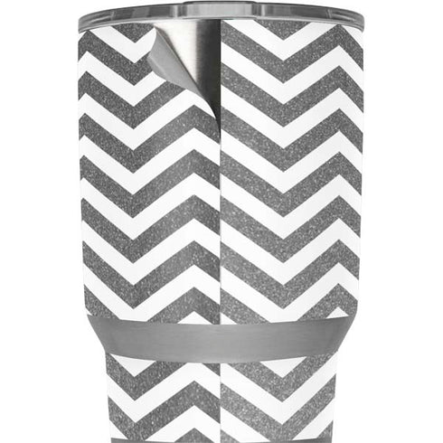 Silver Chevron Yeti 20oz Tumbler Skin