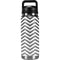 Silver Chevron YETI Rambler 26oz Bottle Skin