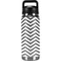 Silver Chevron YETI Rambler 26oz Bottle Skin