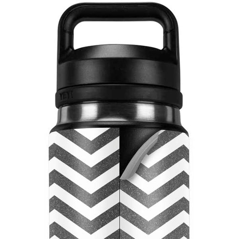 Silver Chevron YETI Rambler 26oz Bottle Skin
