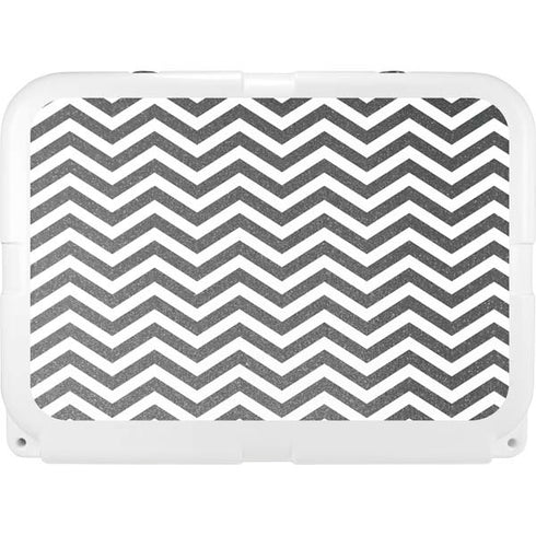 Silver Chevron YETI Tundra 35 Hard Cooler Skin