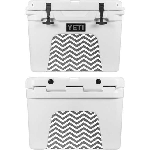 Silver Chevron YETI Tundra 35 Hard Cooler Skin