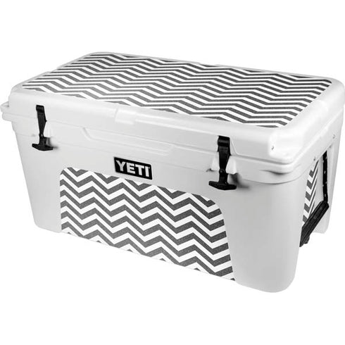 Silver Chevron YETI Tundra 65 Hard Cooler Skin