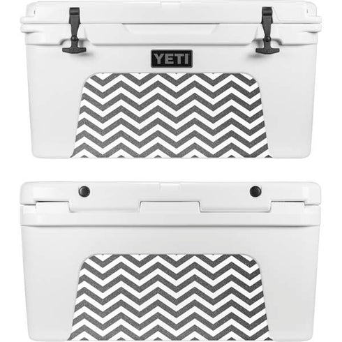 Silver Chevron YETI Tundra 75 Hard Cooler Skin