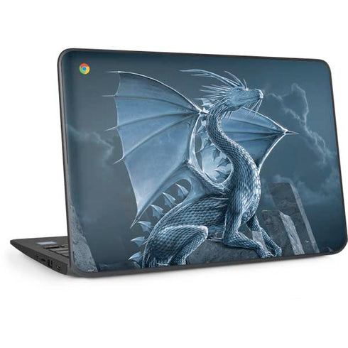 Silver Dragon by Vincent Hie HP Chromebook Skin