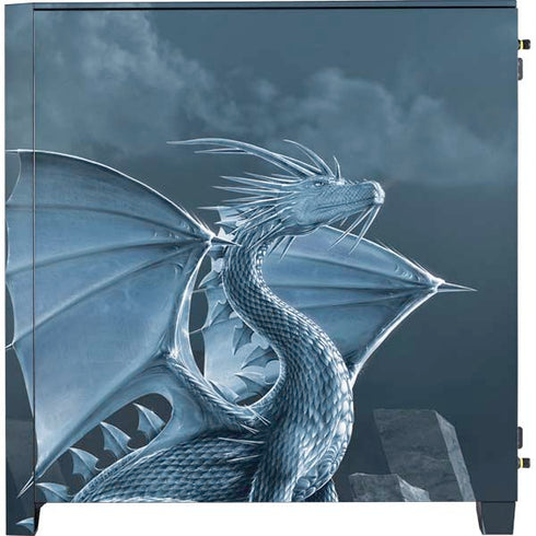 Vincent Hie Silver Dragon Corsair 4000D Tempered Glass Mid-Tower ATX Case Skin