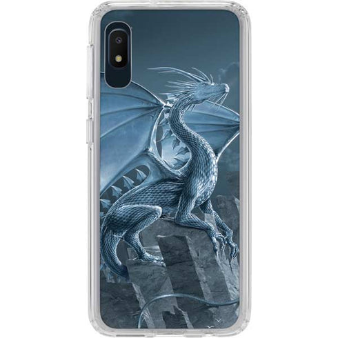 Vincent Hie Silver Dragon Galaxy A10e Clear Case