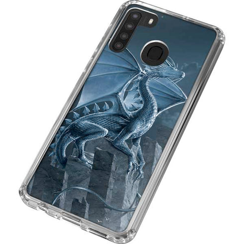 Vincent Hie Silver Dragon Galaxy A21 Clear Case