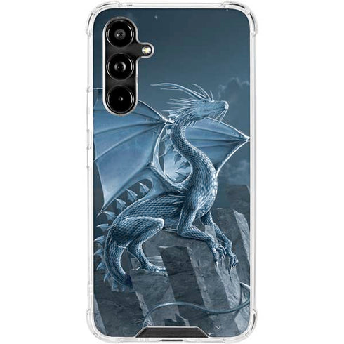 Silver Dragon by Vincent Hie Galaxy A54 5G Clear Case