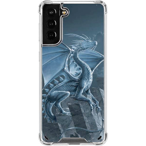 Vincent Hie Silver Dragon Galaxy S21 Plus 5G Clear Case
