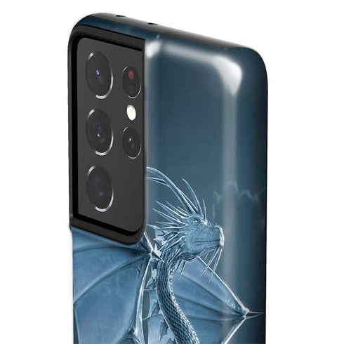Vincent Hie Silver Dragon Galaxy S21 Ultra 5G Pro Case