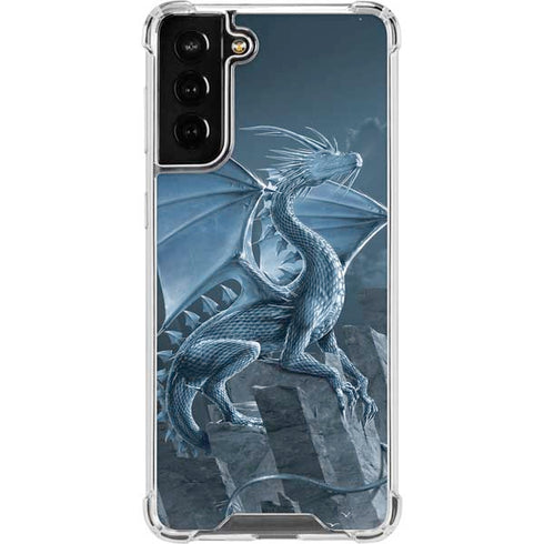 Vincent Hie Silver Dragon Galaxy S22 Plus Clear Case