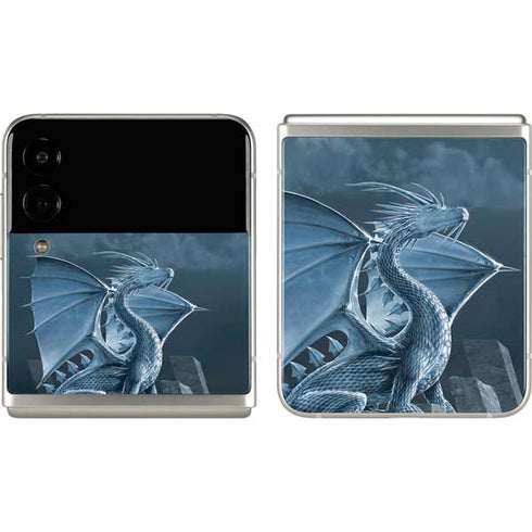 Vincent Hie Silver Dragon Galaxy Z Flip3 5G Skin
