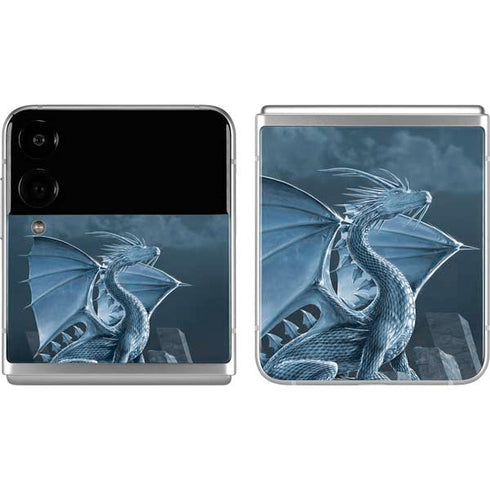 Vincent Hie Silver Dragon Galaxy Z Flip4 5G Skin