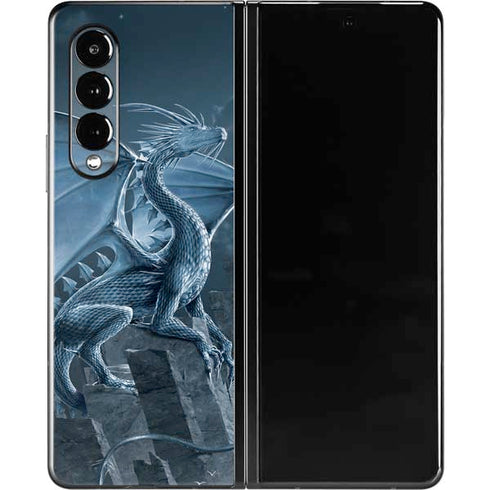 Vincent Hie Silver Dragon Galaxy Z Fold3 5G Skin