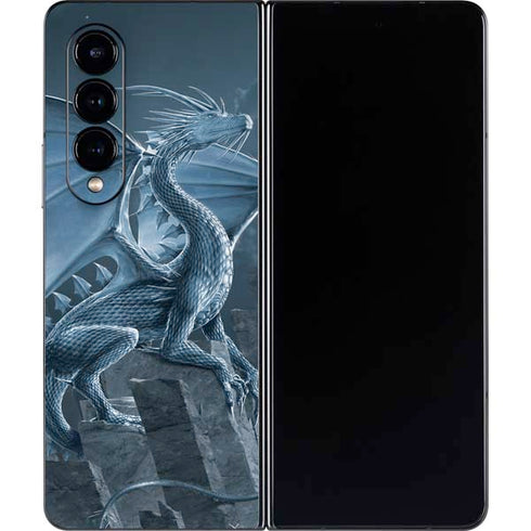 Vincent Hie Silver Dragon Galaxy Z Fold4 5G Skin
