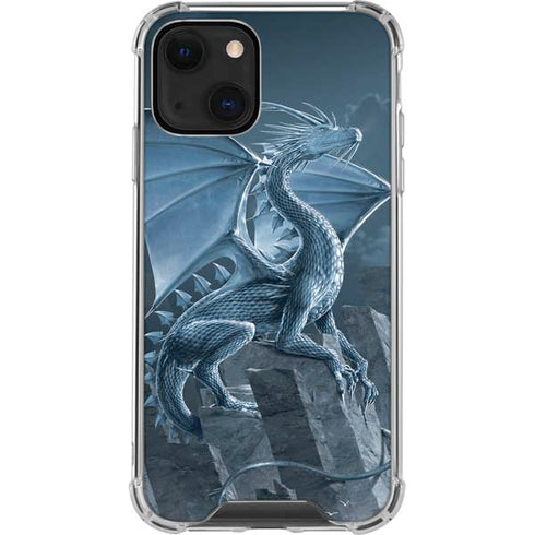 Vincent Hie Silver Dragon iPhone 14 Clear Case