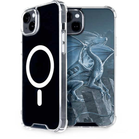 Silver Dragon by Vincent Hie iPhone 15 Plus MagSafe Case