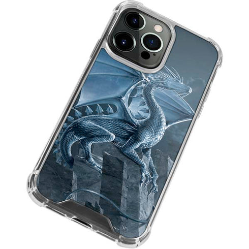Silver Dragon by Vincent Hie iPhone 15 Pro Max Clear Case