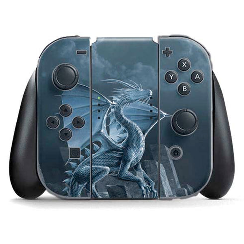 Silver Dragon by Vincent Hie Nintendo Switch (2017-2021) Joy-Con Controller Skin